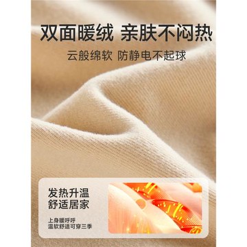 帶胸墊睡裙女2025新款大碼暖氣房青少年加絨長袖防凸點寬松家居裙