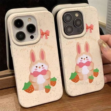 草莓小兔子 新品💖防摔 蘋果iphone 11 12 13 i14 i15 xs xr pro max手機殼 生日禮物