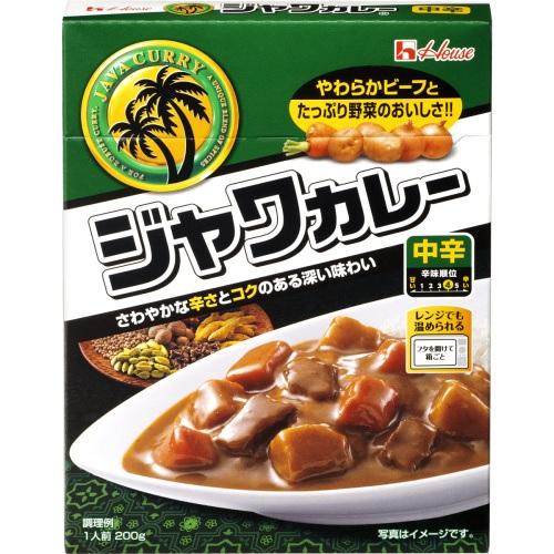 ハウス　レトルト　ジャワカレー　中辛　200g×10個