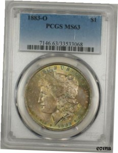 アンティークコイン コイン 金貨 銀貨 Morgan Silver Dollar Coin PCGS MS-63 Nicely Toned Obverse 1883-O