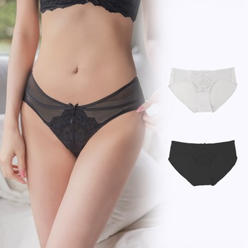【myBRA】QQ美波-輕柔款 蕾絲三角包臀褲 M-3XL｜女內褲 三角褲 透氣舒適 親膚 大尺碼