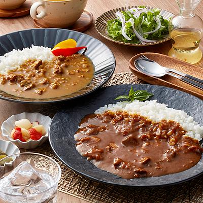 豊橋飼料 名古屋コーチン秀麗豚カレーセット (名古屋コーチンカレー2個 秀麗豚カレー2個)