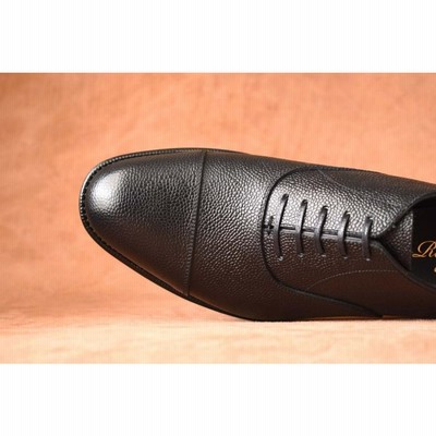 Yuji　外観美品26.5RAYMARFortisシボ革ストレートチップ黒 r400