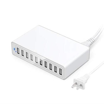 【日本代購】AmcSquare USB電源板快速充電器Tomoyo輸入10端口USB插座