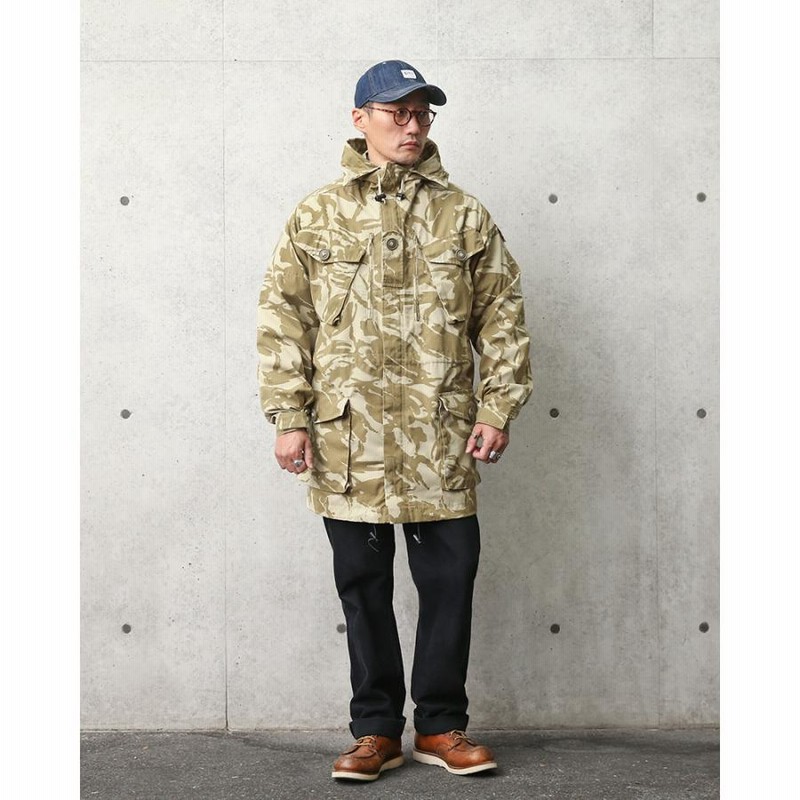 実物 USED イギリス軍 WINDPROOF コンバット スモック デザート