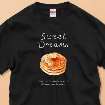 SWEET DREAMS_貓咪與鬆餅 / 安心品質 / 經典純棉T恤