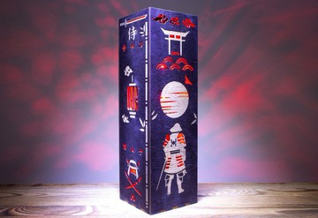 武士木質 LED 燈 – 日式武士夜燈，簡約桌面擺飾