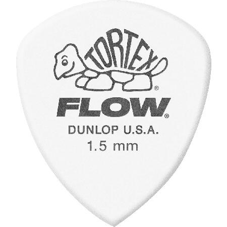 Jim Dunlop Tortex Flow Standard 1.5mm Guitar Picks (558R1.50),White(並行輸入)