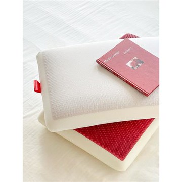 紅石榴凝膠枕頭夏季涼枕成人記憶棉慢回彈枕芯深睡眠男護頸椎家用