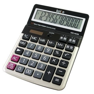 KOLIN 商業用12位元稅率計算機 KEC-HC06  仰角設計大型螢幕