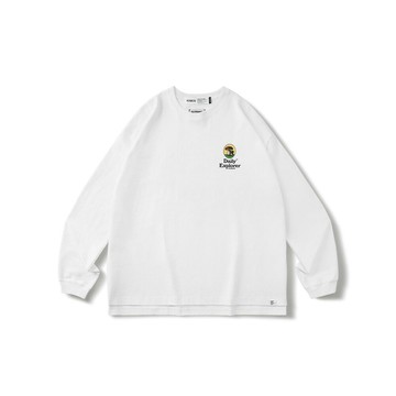 【全館滿額折】 FILTER017® Daily Explorer™ 白 日常探尋者系列-蕈菇探索者圖像洗舊長T H8258【新竹皇家】