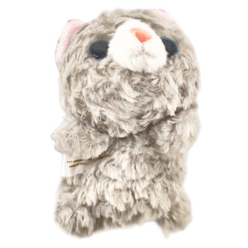 Little Beans 貓咪 絨毛 玩偶  灰貓  1個