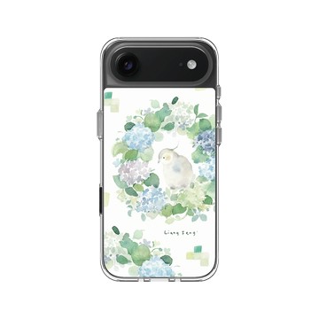 iPhone Air Clear Case（相機按鈕） 透明 - 涼丰 LiangFeng - 夏日紫陽花