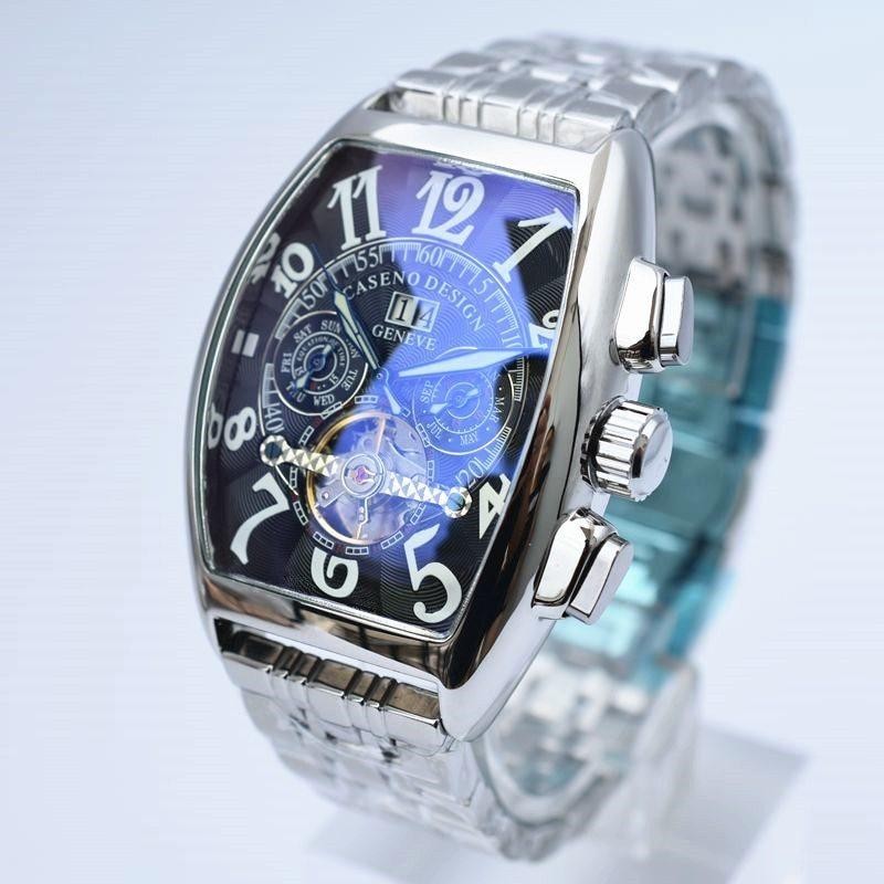 海外トップ トゥールビヨン スケルトン 自動機械式腕時計 メンズ腕時計