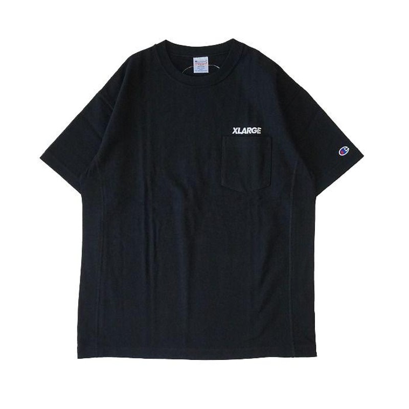 XLARGE × Champion REVERSE WEAVE S/S POCKET TEE エクストララージ