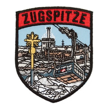 DIY刺繡徽章 熱燙肩章 德國 祖格峰地標燙布 補丁 布章 刺繡貼布貼 熨斗 徽章 衣服褲子補丁_廠商直送