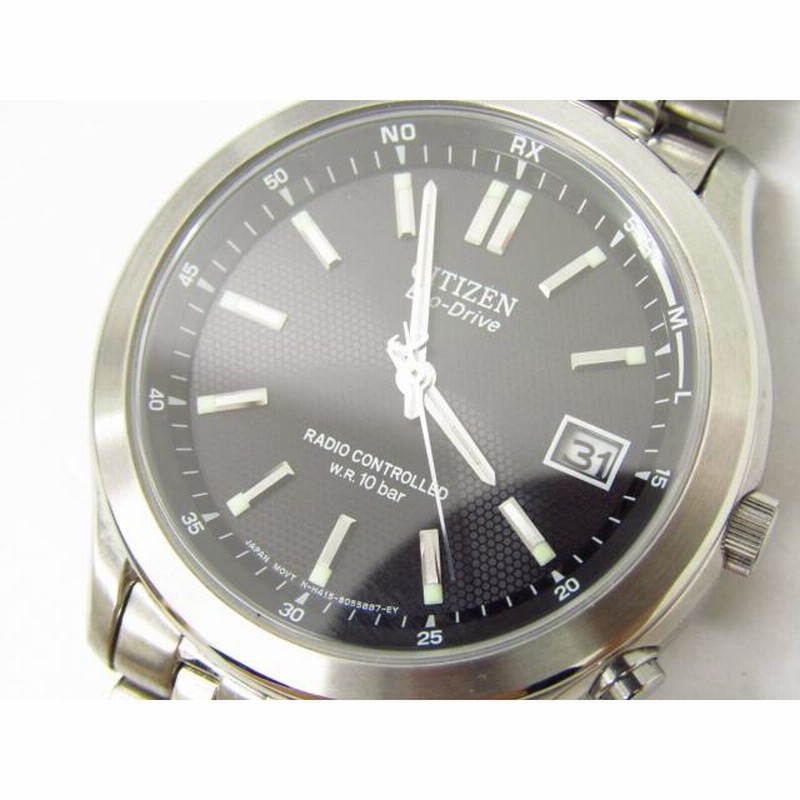 CITIZEN シチズン H415-S045495 Eco-Drive 電波時計♪AC19664