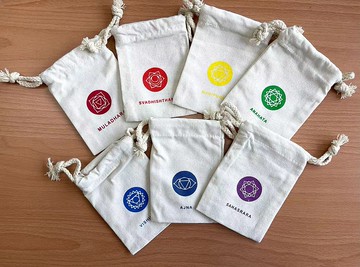 脈輪束口麻布袋