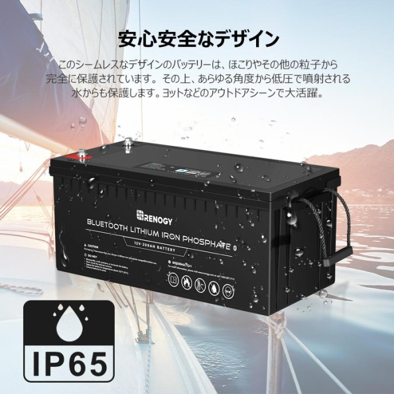 RENOGY レノジー リチウムイオンバッテリー 電池 12V 200Ah 2560Wh ...