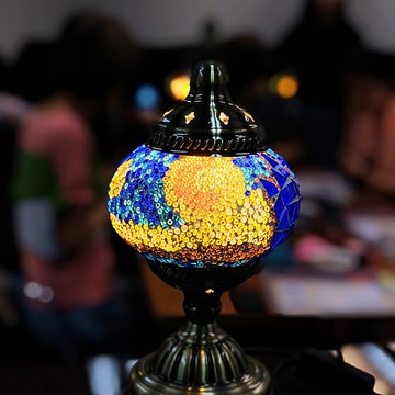 【贈包裝禮盒】送禮首選 • 馬賽克手工藝術燈 •露營 • LED燈泡