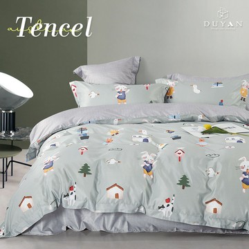 被套-單人/雙人 奧地利天絲 / 兔比遊夢 台灣製