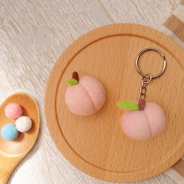 羊毛氈材料包套組-愛戀蜜桃