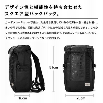 【未使用タグ付き】Alpha Industries リュックサック 22L 黒 ALPHA INDUSTRIES-アルファ インダストリーズ』Backpack 〔04944