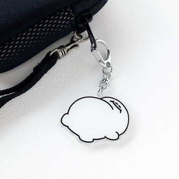 H仔壓克力吊飾 鑰匙圈 - 吃飽飽