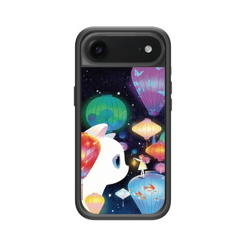 iPhone Air Mod NX -邊框背蓋組合 (相機按鈕) 黑 - Little Oil Art 小油画 - 希望的光