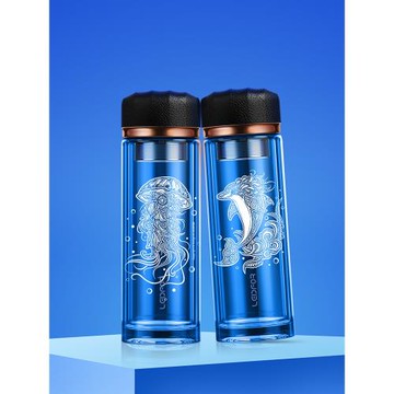 LEIDFOR雷德夫【海洋系列】雙層玻璃杯男士杯子高檔茶杯水杯