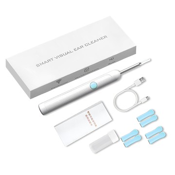 上手家居 可視掏耳棒 白色 高清鏡頭 LED照明 舒適安全掏耳  1組