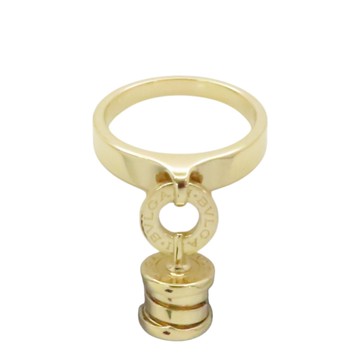 BVLGARI 寶格麗 18K黃金 鑽石 B.zero1 Dangling Barrel 戒指 【二手名牌BRAND OFF】