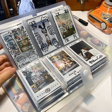 🐱‍🚀臺灣出貨💖3寸拍立得相冊本火車電影票收納冊追星小卡照片收集冊明信片ins
