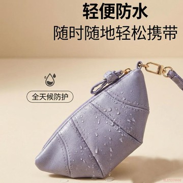 桃園出貨🍂甩皮紋車鑰匙包小巧收納通用大容量簡約韓國可愛零錢袋迷你月牙包