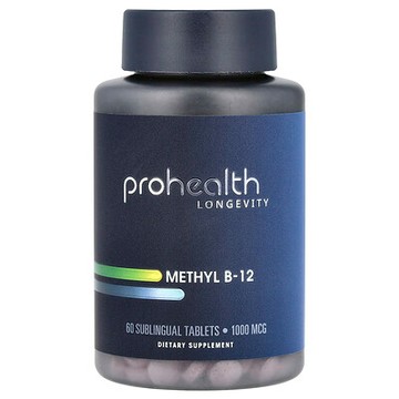 ProHealth Longevity, 甲基 B-12，1000 微克，60 片舌下含片