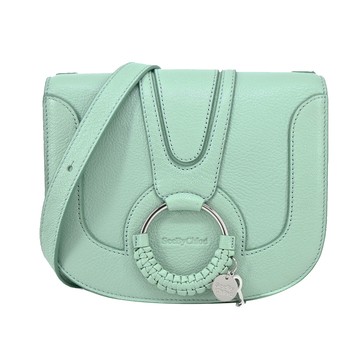 SEE BY CHLOE Hana山羊皮馬鞍斜背包(薄荷色)_廠商直送