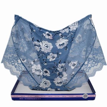彩田內褲女花仙子中腰21181高腰21182冰絲蕾絲網石墨烯干爽抑菌薄