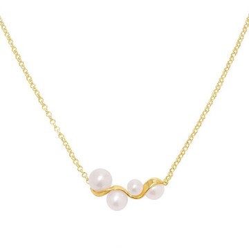 MOIRAE純淨之息金色珍珠項鍊