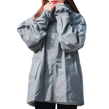 寶嘉尼BAOGANI B13 防水背包雨衣 專利側邊延展設計 抗磨耐撕裂 速乾易清潔  淺灰色  XL