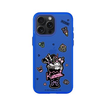 iPhone 15 Pro Max Clear 激光藍 - 三麗鷗-酷洛米 Kuromi - 大快朵頤