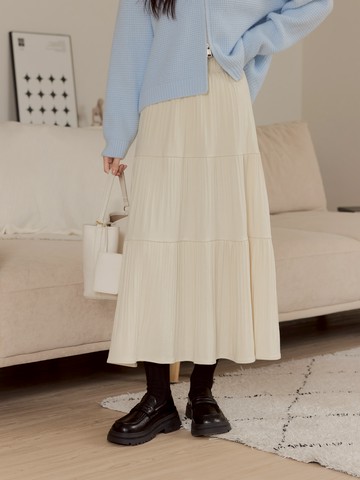 推薦款 奶油霧感遮肉長裙