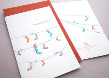 溫暖聖誕  — 活版印刷聖誕卡