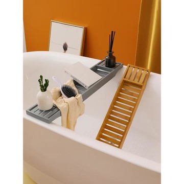 浴缸架酒店會所小號竹泡澡手機架家用浴桶浴缸托盤輕奢浴缸置物架