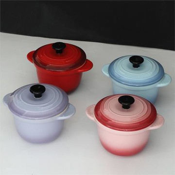 出口陶瓷燉盅燉鍋小烤罐隔水燕窩蒸鍋湯鍋煲仔飯帶蓋甜品碗雙耳煲