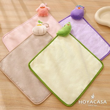 HOYACASA 可愛蔬菜擦手巾｜隨機出貨