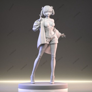 【台灣出貨】✨免運 徹夜之歌 七草薺 手辦 模型 GK白模 3d打印 擺件 diy白模