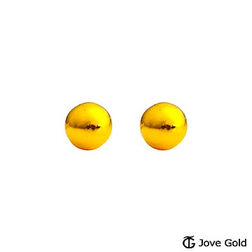 Jove gold 承諾黃金耳環-小