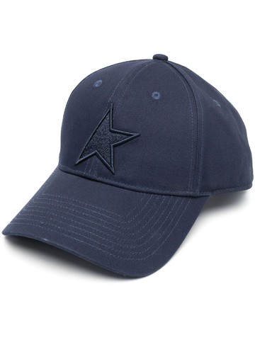 Golden Goose - star-patch baseball cap - women - Cotton - S/M - Blue