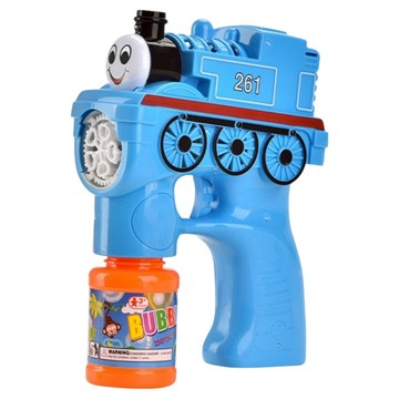 888便利購 新式連續不間斷小火車造型電動泡泡槍 MY2611  藍色  1套