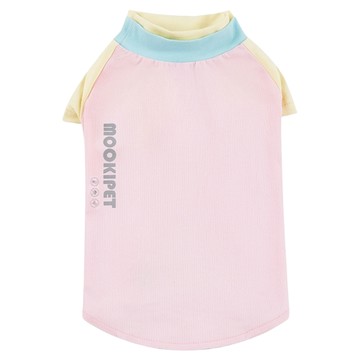 Mooki Pet 戶外涼感防曬飛袖背心 貓狗通用 MK25042  粉色  1個  XS